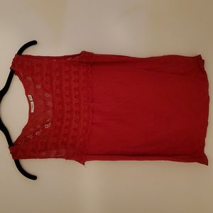 Red Lace Top